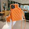 Mobiltelefonfodral Lanyard Crossbody Leather Coin Purse Wallet Case For iPhone 15 Pro Max 14 Plus 13 12 11 Womens Fashion Cute Pocket Cover 2442