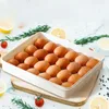 Storage Bottles 24 Grid Egg Holder Tray Reusable Refrigerator Box For Cabinet Pantry Shelf Drawer