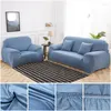 Stol täcker fast färg soffa slipcovers spandex mjuk soffa täcker tvättbart möbler skydd med icke -glidskum och elastisk botten
