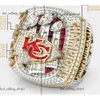 with Side Stones 2022 2023 KC Super Bowl Team Champions Championship Ring with Wooden Display Box Souvenir Men Fan Gift Drop Shipping 489
