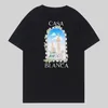 Casablanc Camisetas Homens Camiseta Designers Camisetas Tees Vestuário Tops Homem Casual Peito Carta-Camisa Roupas de Luxo Rua Shorts Manga Roupas Casablancas Camisetas