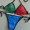 24SS Sexy Women Designers Zestawy bikini z czysty pasek kształt stroju kąpielowego Panie Kąciki Kąciki pływanie