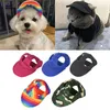 Odzież psa hat -hat filtra baseballowa czapka baseballowa sporty na świeżym powietrzu z otworami ucha regulowane dla małych i średnich psów kot