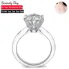 Serenity GRA Certified 15CT Rings Lab Diamond Solitaire Ring for Women Engagement Promise Wedding Bands Fine Jewelry 240402