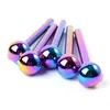 Rainbow Plating Colorful Smoking Glass Hand Pipe Portable Dab Oil Rigs Water Bongs Bubbler Dry Herb Tobacco Oil Burner Pipes Handheld Bongs Accessories