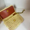 Woven Shopping Bags Women Designer Handbag Grass Woven Tote Bag With Wallet Hollow Decoration Hardware Letter Accessories Shoulder Bag High Quality Summer Style