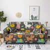 Chair Covers Cute Animal Cartoon Jungle Printing Sofa Cover Full Set Elastic Dust Proof Wrinkle Multi Person Universal