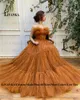 Runway Dresses LIVANKA Trendy Sweetheart Celebrity For Women Pleat Bowknot Strapless A-line Tulle Vestidos De Noche Custom Made