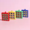 Party Favor 4Pcs/Set Mini Tic Tac Toe Toy With Key Ring Pendant Toys Colourful Portable Birthday Gift For Kids