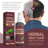 100 ml cheveux assombrissement pulvérisation anti-blanc les cheveux à base de plantes de plantes noir réduction