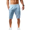 Calças masculinas sólidas fitness casual homens soltos curto verão macio trabalho praia shorts entrega entrega vestuário dhcbs