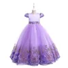 2024 Flower Boy Long Dress Girl Piano Performance Gorgeous Birthday Party Evening 412 Year Old Carnival Clothing 240321