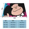 Blankets Mafalda Velvet Summer Kawaii Cartoon Breathable Lightweight Thin Throw Blanket For Travel Bedding Throws