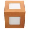 Frames Boîte en bois PO Cadre photo Famille Cube Personnalisé pour les souvenirs de bureau