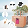 Portable Rubber Phone Holder Storage Cases For Bogg Bags Buckle Insert Parts Organization Charm Accessory Waterproof Handbags Punched Summer Beach EVA Tote Basket