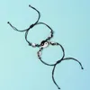 Charm Armbänder 2 Teile/satz Yin Yang Einstellbare Schnur Armband Handgefertigt Für Chi Geflochtenes Seil Freundschaftsbeziehung