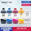 Kits de recharge d'encre 1000ML DTF pour L1800, Film d'imprimante Direct disponible, transfert de chaleur I3200 L800 L805 PET