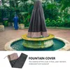 Garden Decorations Stitching Fountain Cover Outdoor Statue Covers Polyester Weather Resistant