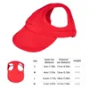 Chapeau de vêtements pour chiens Chapeau de protection solaire Casquettes de chat de baseball Sports de plein air avec trous d'oreille réglables pour animaux de compagnie pour prendre un usage quotidien