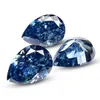 Blauwe Losse 100% Real Lab Edelsteen Stenen Voor Vrouwen Sieraden Diamanten Ring Materiaal GRA RoundPearEmeraldCushion Cut 240327