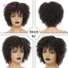 Perücken kurze Dreadlock -Perücken schwarz/braun Ombre