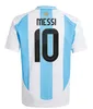 2024 Argentina Soccer Jerseys Messis Otamendi de Paul National Team Dybala Martinez Kun Aguero Maradona Football Shirts 24 25 Men Women Player Di Maria Kids Kits S-4XL