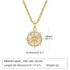 Pendentif Colliers Statemet Naturel Shell Roue de Fortune Collier pour femmes Chaîne en acier inoxydable Charms Bijoux