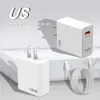 120W Charger Super Fast Kit QC 5.0 Ładowanie w pełni kompatybilne z brytyjskimi standardami dla Huawei i Xiaomi