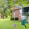 Other Bird Supplies Glass Hummingbird Feeder Wind Chime Outdoors Multicolored Feeders Creative Outdoor