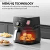 Air Fryers 7.7QT Air Fryer Family-Size for Quick and Easy Meals 12 Preset Menus and Menu-IQ Function Double-sided Handles Easy Carrying Y240402