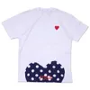 play designer t-shirt da uomo giapponese amore rosso Camicia da uomo da donna Commes etichetta completa maglietta polo CDG Des Badge Garcons ricamo in cotone fk