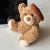 Nuovi giocattoli di peluche per orsacchiotti di cappello di compleanno per bambole di orsi regalo di Capodanno per bambini all'ingrosso