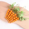 Feestdecoratie Pasen Wortelen Decor 6 stuks Houten Kralen Ornament DIY Krans Hangende Hangers String Gelukkig Voor Deel