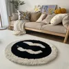 Designer Round Carpet Bedroom Computer Chair Thickened Living Room Rug Coffee Table Floor Mat Room Decor