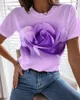 デザイナーの半袖が春の春の新しいスリーブレディースTシャツの花印刷されたメンズ衣類丸い首を販売していますt ty2s