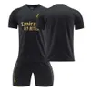 Fotboll set Madrid Jersey Two Away Black Adult Training Set Team Kit Group Köp