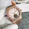 26510or Mens Tourbillon Designer Clone AAA+Watch 42mm ميكانيكية أوتوماتيكية من الفولاذ المقاوم للصدأ الفولاذية الفاخرة المضيئة مونترس مونترز دي لوكس ريبوجس دي لوجو