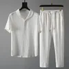 ShirtTrousers 2024 Sommer ankunft Männer Mode Klassische Hemd männer Business Casual Shirts EINE Reihe Von Kleidung Größe M4XL 240329