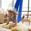 Allenamento per il sensoriale elastico per bambini per alleviare l'autismo terapia di amaca interna swing kid mobili a mobili per mobili da letto sedia da letto giocattolo