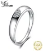 クラスターリングJPalace Heart CZ Wedding 925 Sterling Silver for Women Anniversary Bands Jewelry Fine2625258