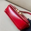 Designer bag handbag shoulder bag luxury Brand women purse high-end leather small Size Red with box