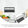 Kitchen Storage Sponge Holder Dish Cloth Rack Water Trough Dishwashing Sink Drainer Towel Shelf Supply