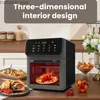 Fryers à air maximum 2400W Oven Oven Ménage Fryer Fryer Multifictional Touch Contrôle 3 couches Cuisine de cuisine Machine à vapeur Fryer Y240402