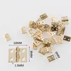 20pcs Mini Hinge Durable Small Jewelry for 1/12 House Miniature Cabinet Wooden Box Cabinet Door Hinges Home Hardware Decorative