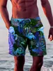 Męskie szorty męskie szorty męskie szorty pływające szorty pływające pnie dystrynujące liść flaming grafika szybkie suche krótkie swobodne święta haian micro elasticc240402