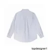 デザイナースプリング24新しい高品質のルオファミリーメンズシャツ長袖垂直ストライプシャツトレンディでクラシックスタイルZ1UJ