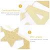 زخرفة الحفلات سنة سعيدة لافتة Golden Glitter Bunting Holiday for Home Office Bar التسوق