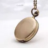 New mid-size bronze glossy pocket watch 40MM necklace butterfly bird retro jewelry wholesale Korean edition sweater chain fashion watch