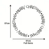 Наклейки на стену с рождественскими словами, ПВХ, съемная паста, настенная художественная наклейка для спальни, гостиной
