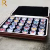 Loose Gemstones Jewelry Display Box Beads Organizer Container Round Gem PU Leather Diamond Exhibition Storage Carrying Case 240327